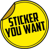 sticker you want logo